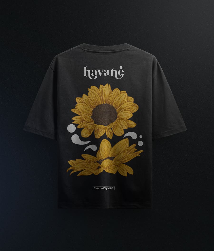 TSHIRT HAVANE - SUNFLOWER